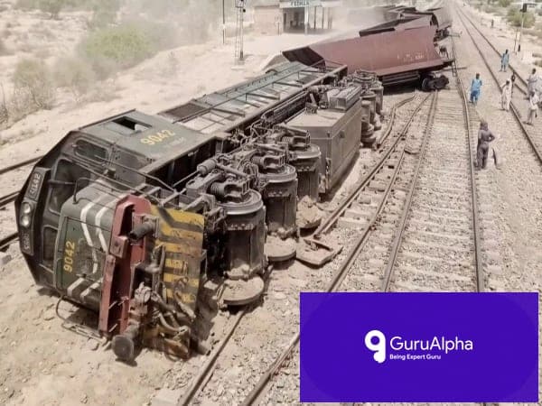 Coal Freight Train Derails Near Rahim Yar Khan, Severing Main Rail Line