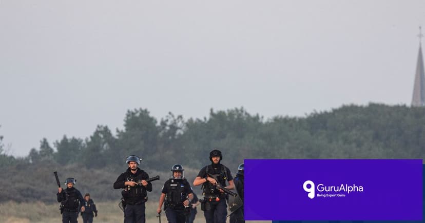 French Police Clash with Migrants on Beach Amid UK-Bound Dinghy Interception