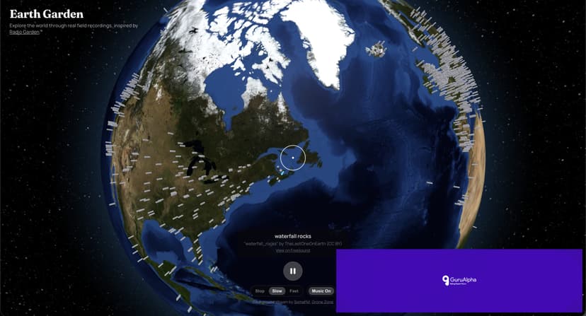 Mapping the Earth Through Sound: How Earth Garden Reimagines Global Travel