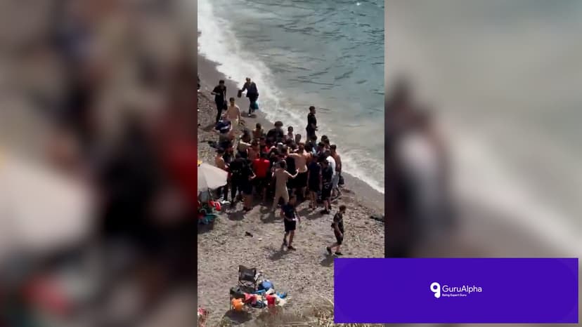 Migrant Boat Lands on Spanish Beach: Surprised Beachgoers Capture Viral Footage