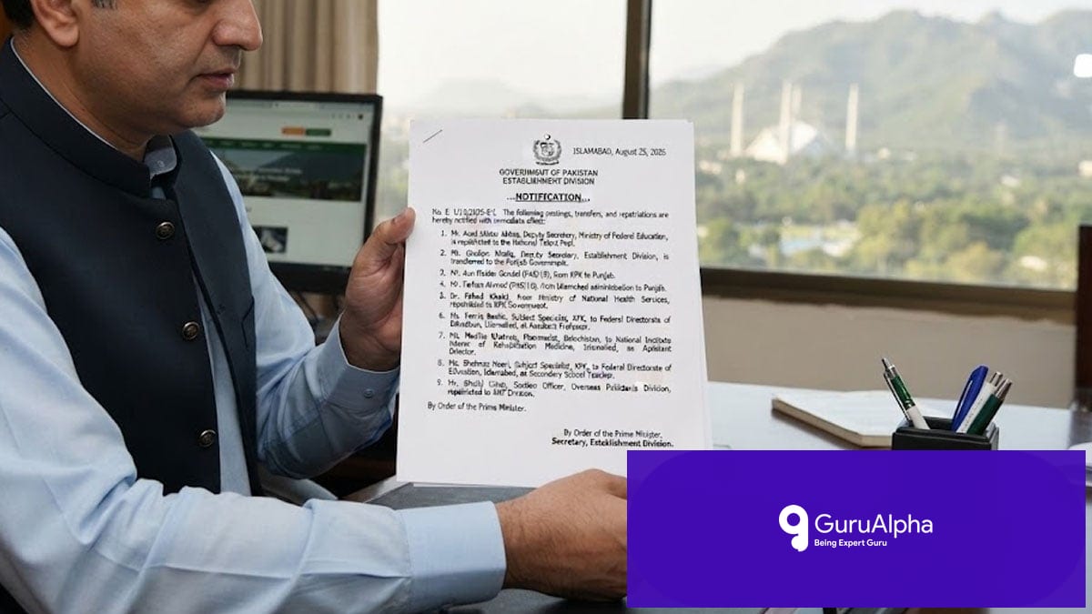 Islamabad Executive Shakeup Realigns Federal Bureaucracy Across Core Ministries